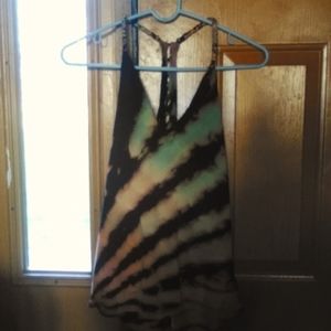Hand Made Reverse TieDye Tank